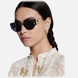 DIOR 30Montaigne Butterfly Sunglasses in Gold & Blue | B3U Cd40146U